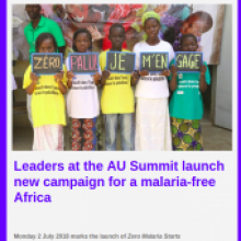 New campaign launched for a malaria-free Africa