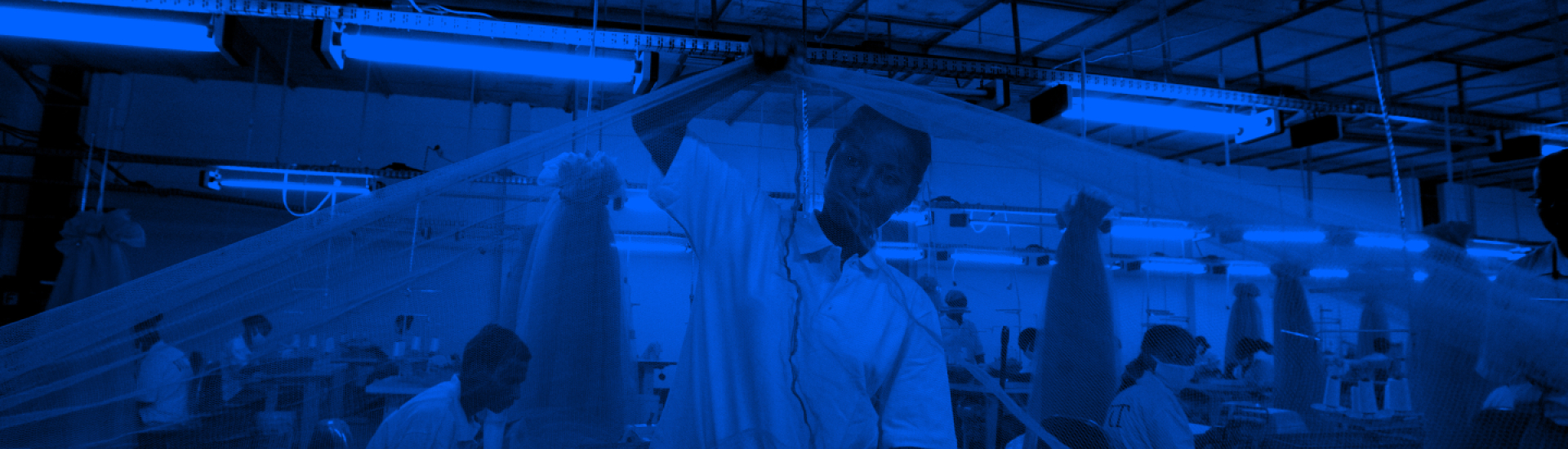 Making of Insecticide-treated mosquito nets